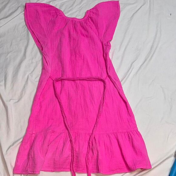 Vineyard Vines Seastitch Double Gauze Flutter Sleeve Dress Small - Picture 8 of 8